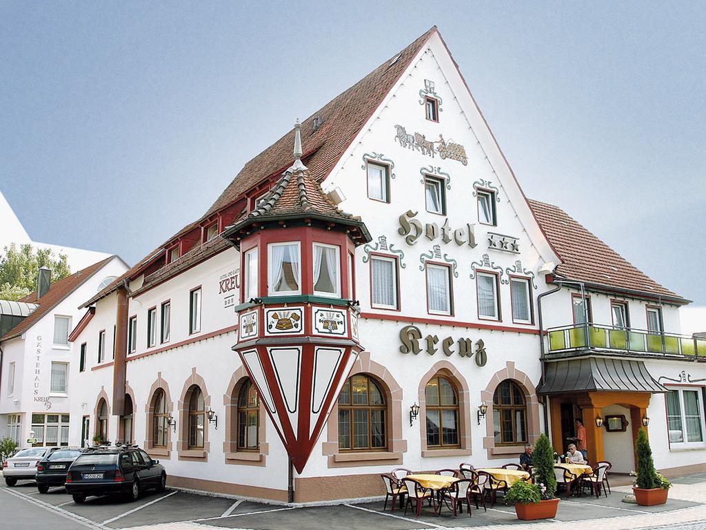 Hotel Kreuz Gaestehaus Und Lauchertbar Mit Terrasse Гаммертинген Экстерьер фото
